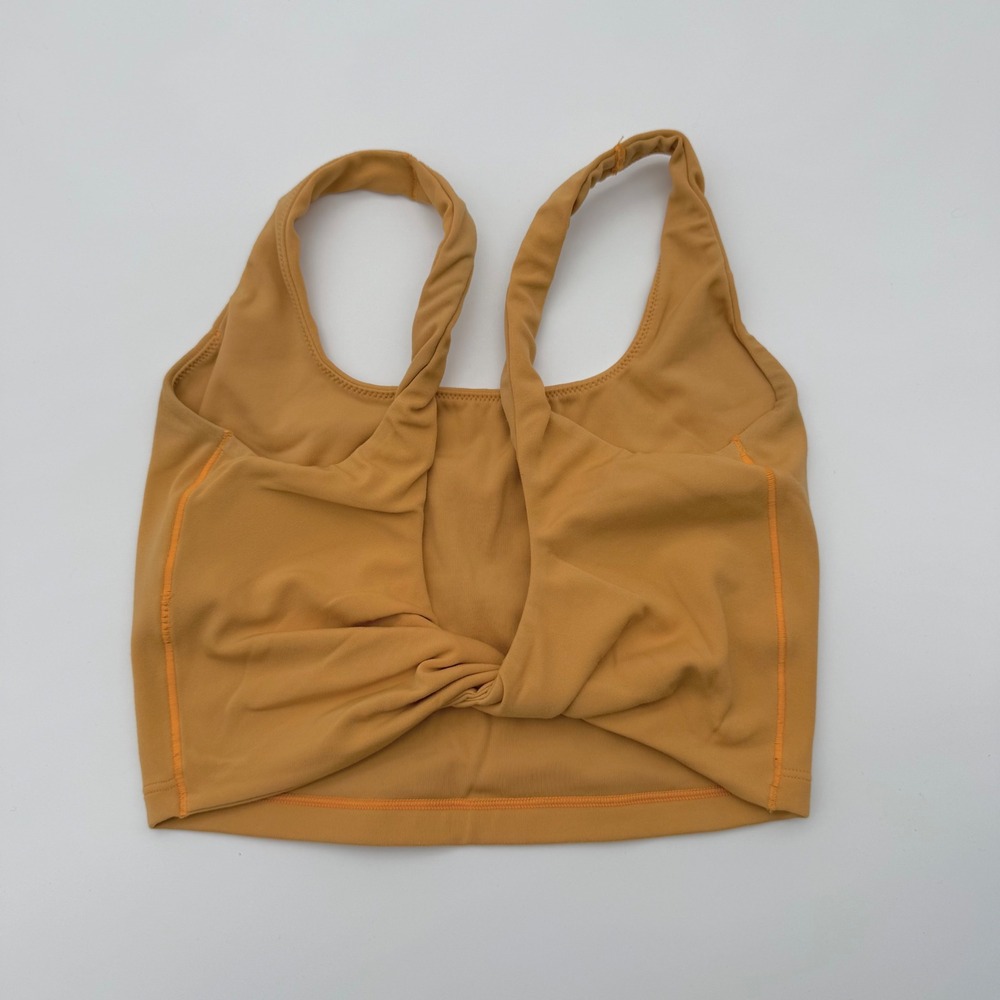 OFFLINE by Aerie Real Me Twist Back Tank‎ Top Mustard Yellow Orange XS - Picture 2 of 3